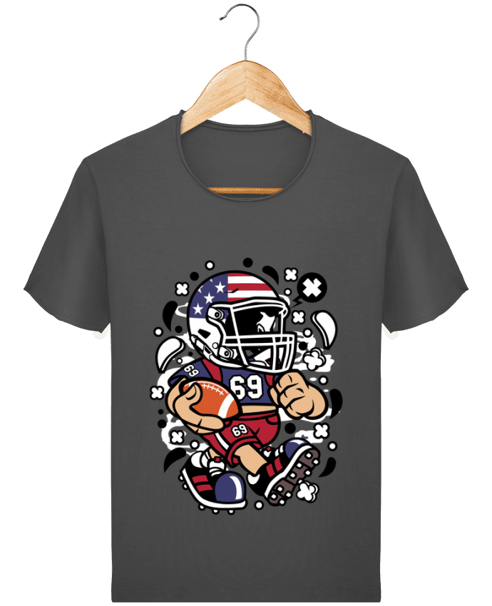 T-shirt Men Stanley Imagines Vintage Football Américain Cartoon | By Kap Atelier Cartoon by Kap Atelier