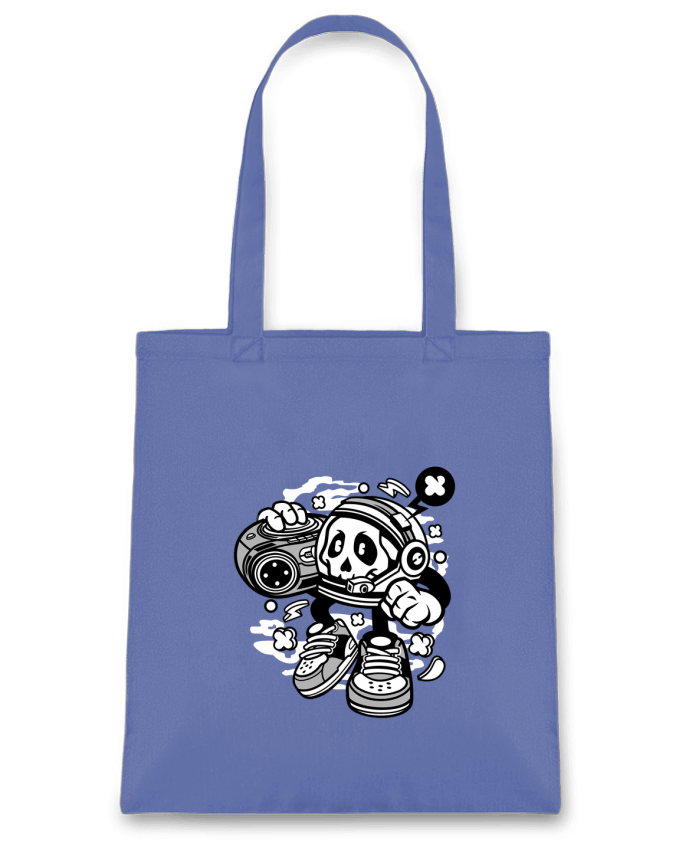 Tote Bag cotton Astronaute Boombox Cartoon | By Kap Atelier Cartoon by Kap Atelier