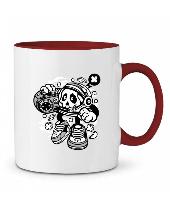 Mug bicolore Astronaute Boombox Cartoon | By Kap Atelier Cartoon Kap Atelier