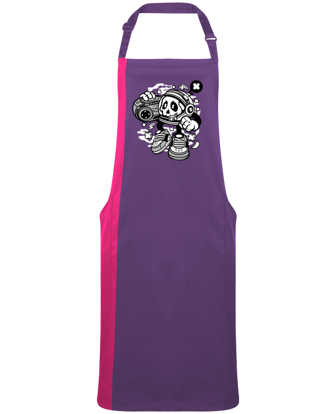 Tablier bicolore Astronaute Boombox Cartoon | By Kap Atelier Cartoon par  Kap Atelier