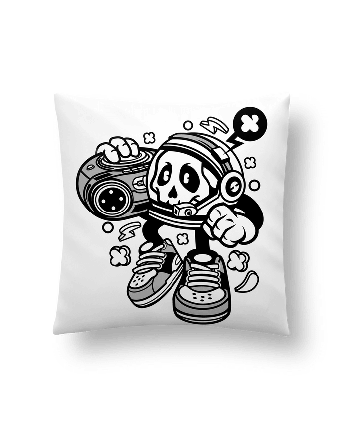 Cushion synthetic soft 45 x 45 cm Astronaute Boombox Cartoon | By Kap Atelier Cartoon by Kap Atelier