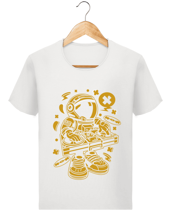 Camiseta Hombre Stanley Imagine Vintage Dj Astronaute Golden Cartoon | By Kap Atelier Cartoon por Kap Atelier