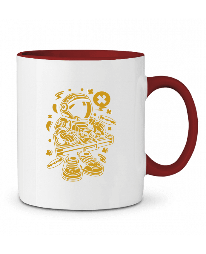 Taza Cerámica Bicolor Dj Astronaute Golden Cartoon | By Kap Atelier Cartoon Kap Atelier