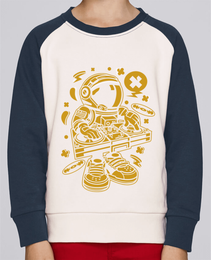 Sweat baseball enfant Dj Astronaute Golden Cartoon | By Kap Atelier Cartoon par Kap Atelier