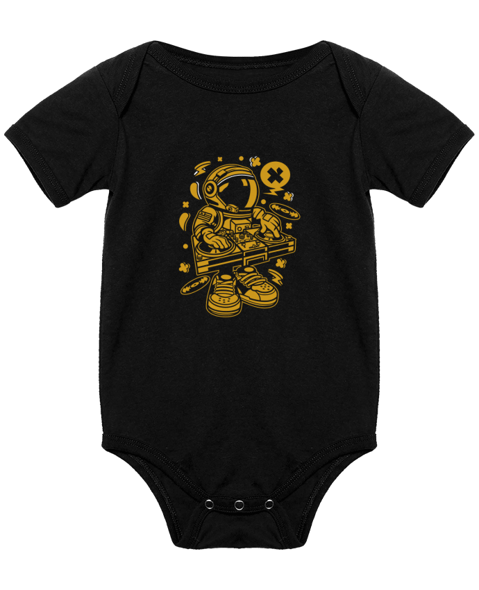 Baby Body Dj Astronaute Golden Cartoon | By Kap Atelier Cartoon by Kap Atelier