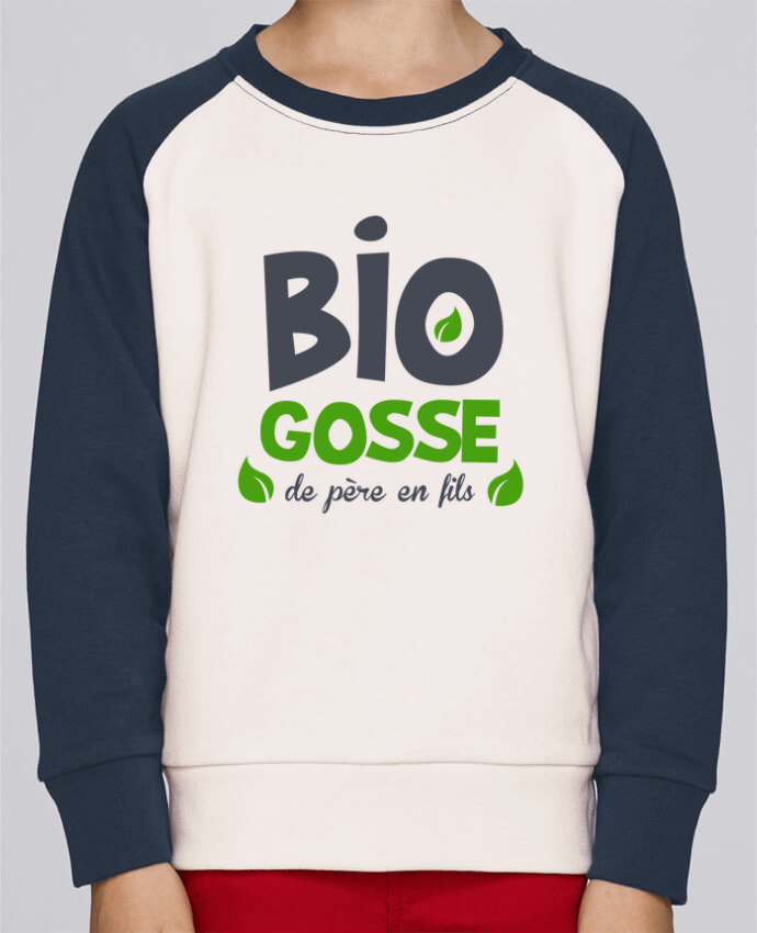 Sweat baseball enfant Bio gosse de père en fils par tunetoo