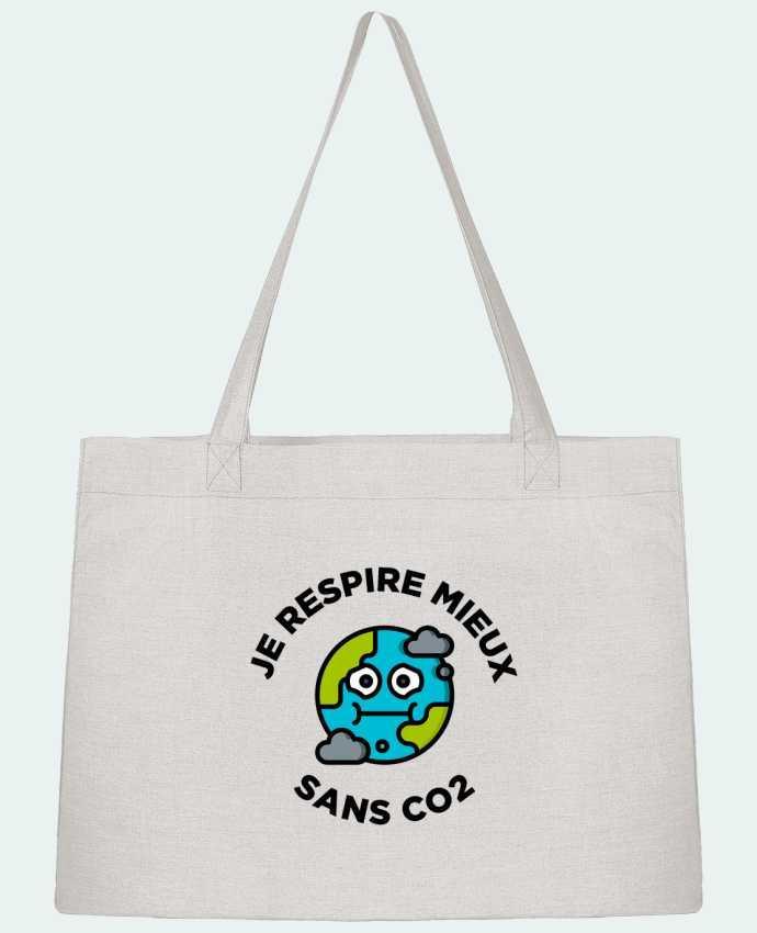 Shopping tote bag Stanley Stella Je respire mieux sans CO2 by tunetoo