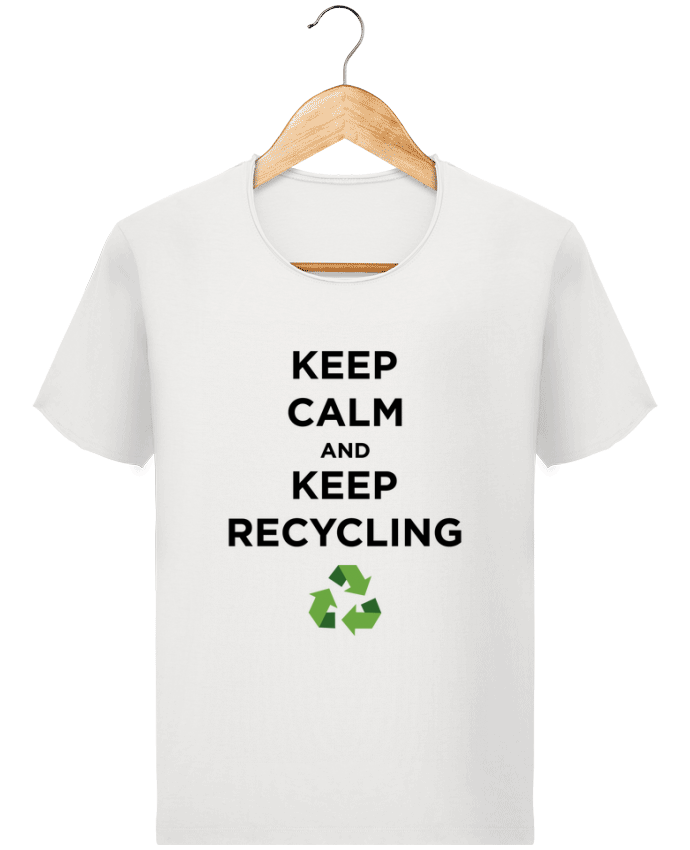 T-shirt Homme vintage Keep calm and keep recycling par tunetoo