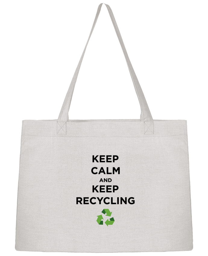 Shopping tote bag Stanley Stella Keep calm and keep recycling by tunetoo