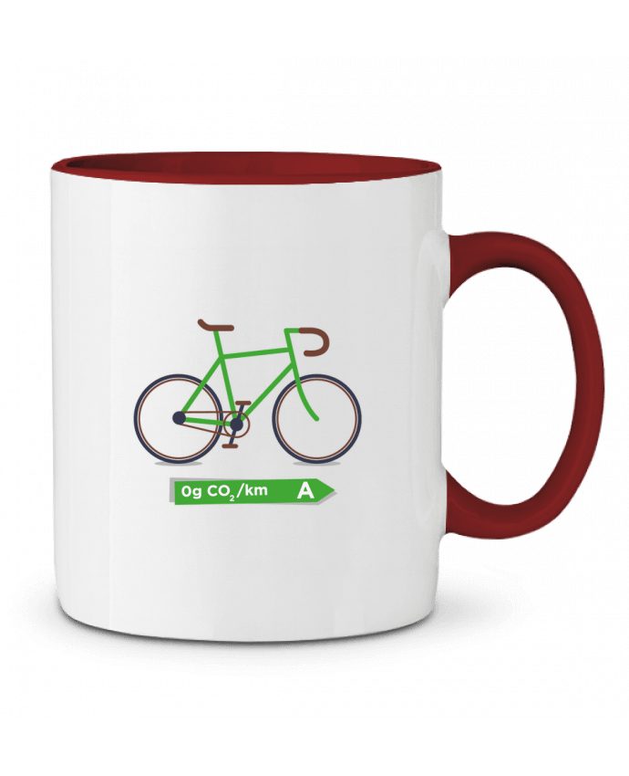 Mug bicolore Vélo écolo tunetoo