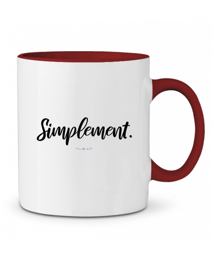 Mug bicolore Simplement graphistedubonheur