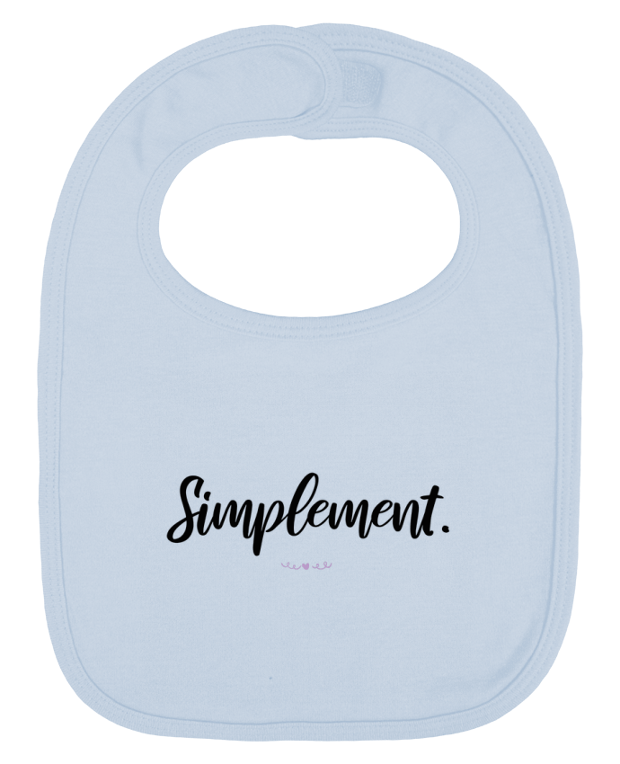 Bavoir bébé uni Simplement par graphistedubonheur