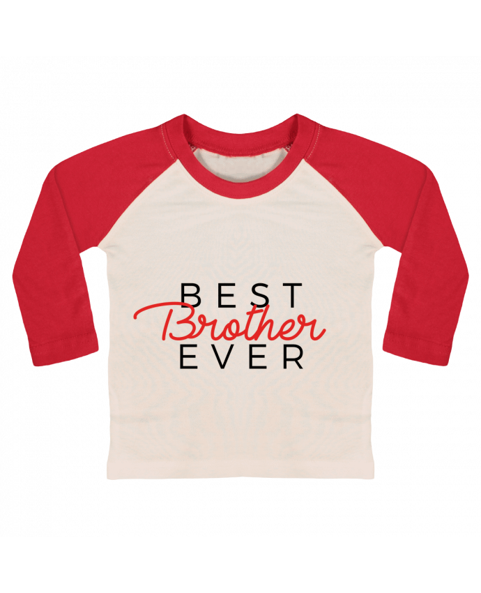 T-shirt baby Baseball long sleeve Best Brother ever by Nana