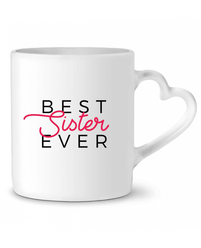 Mug coeur Best Sister ever par Nana