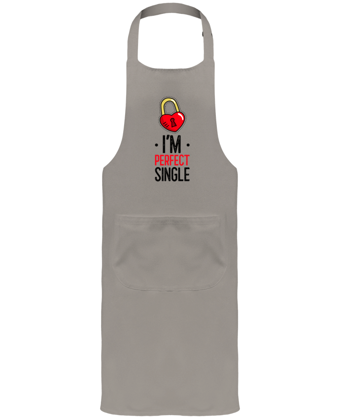 Garden or Sommelier Apron with Pocket I'am Perfect Single by Sweet Birthday