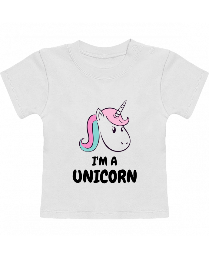 T-Shirt Baby Short Sleeve I'm a Unicorn manches courtes du designer UnyPrint