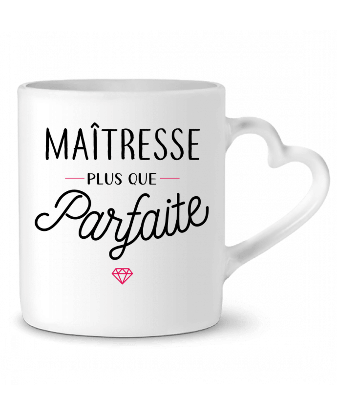 Mug Heart Maîtresse plus que byfaite by La boutique de Laura