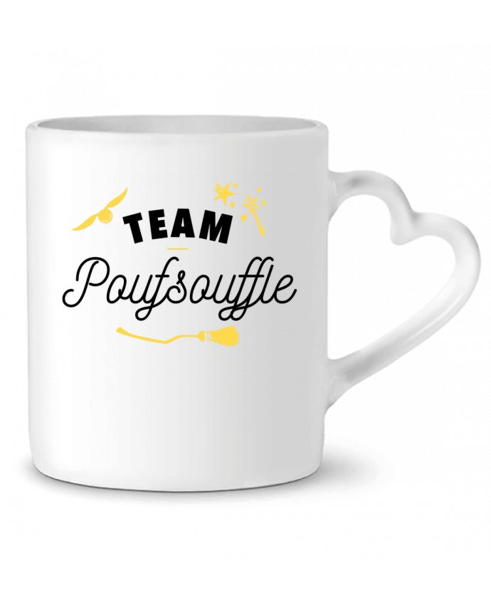 Mug coeur Team Poufsouffle par La boutique de Laura