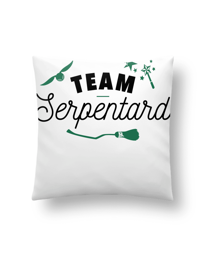 Cushion synthetic soft 45 x 45 cm Team Serpentard by La boutique de Laura