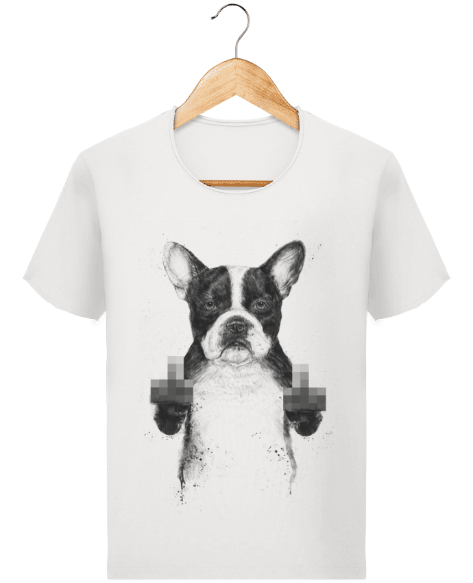 T-shirt Men Stanley Imagines Vintage Censored dog by Balàzs Solti