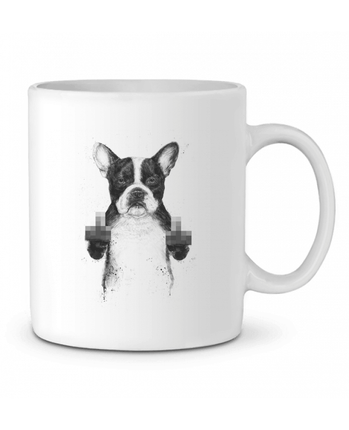 Ceramic Mug Censored dog by Balàzs Solti