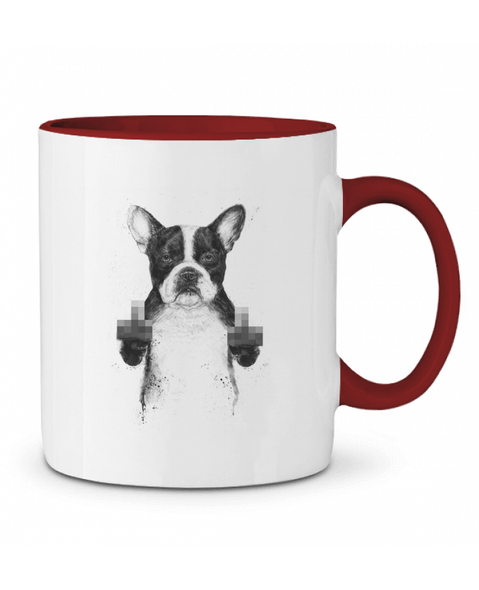 Mug bicolore Censored dog Balàzs Solti