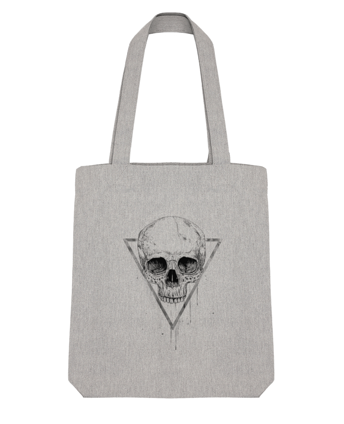 Tote Bag Stanley Stella Skull in a triangle (bw) by Balàzs Solti 