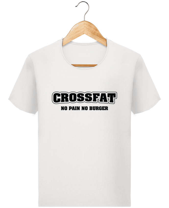  T-shirt Homme vintage Crossfat - No pain no burger par tunetoo