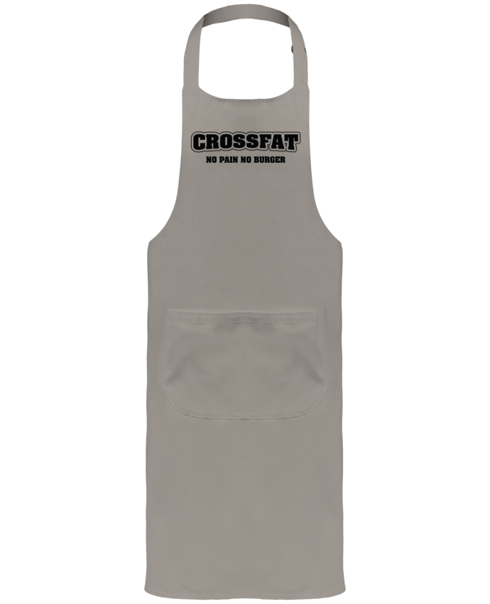 Tablier avec poches Crossfat - No pain no burger par tunetoo
