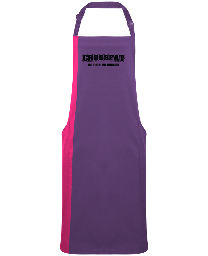 Tablier bicolore Crossfat - No pain no burger par  tunetoo