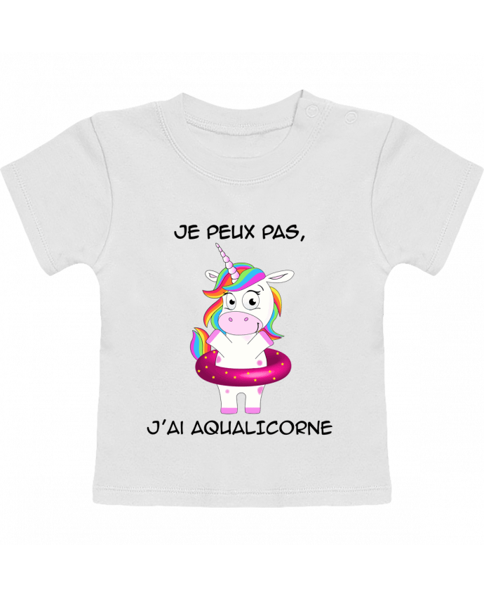 T-Shirt Baby Short Sleeve Aqualicorne manches courtes du designer Nathéo