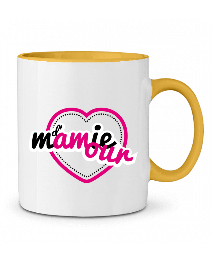 Two-tone Ceramic Mug Mamie d'amour GraphiCK-Kids