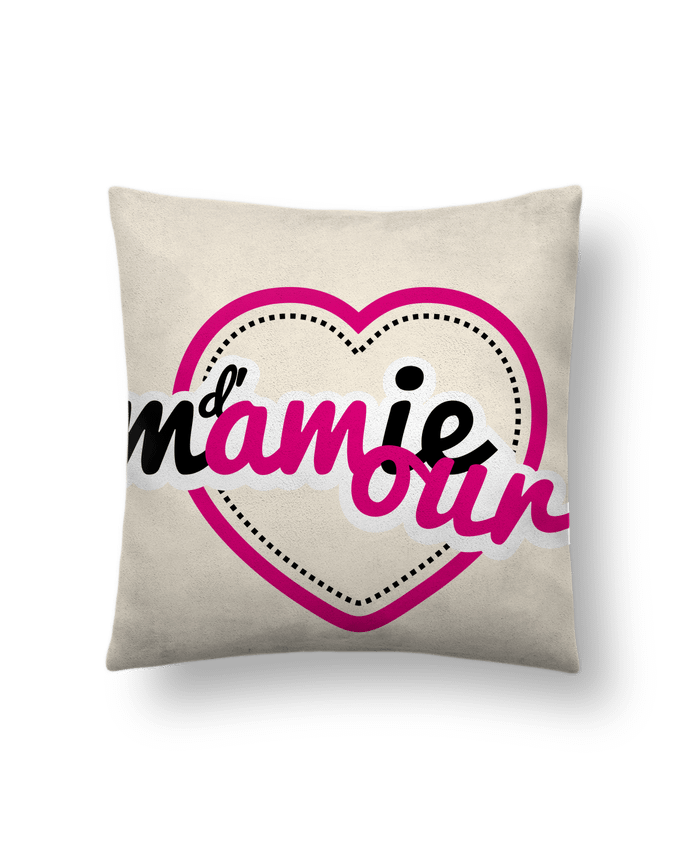 Cushion suede touch 45 x 45 cm Mamie d'amour by GraphiCK-Kids