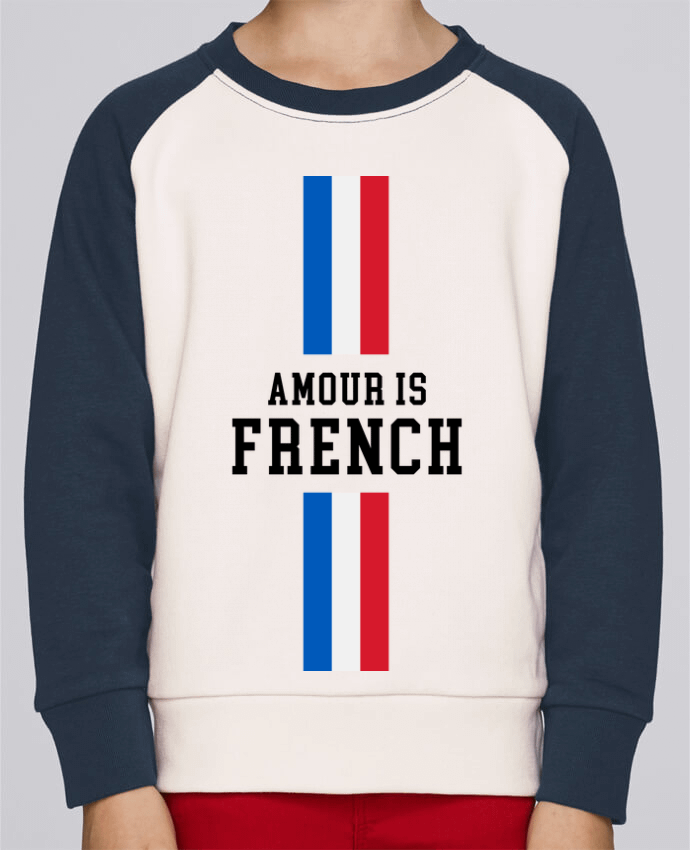Sweatshirt Kids Round Neck Stanley Mini Contrast AMOUR is FRENCH® by AMOUR IS FRENCH