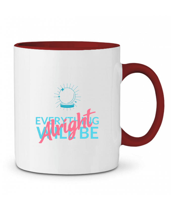 Mug bicolore t-shirt-design-maker-with-an-optimistic-quote Printed Sundries