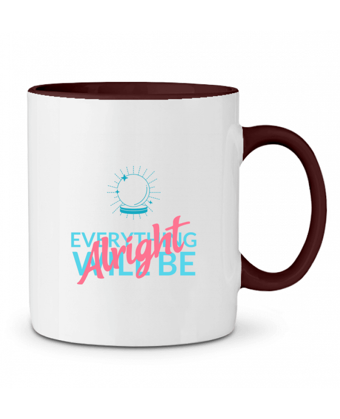 Mug bicolore t-shirt-design-maker-with-an-optimistic-quote Printed Sundries