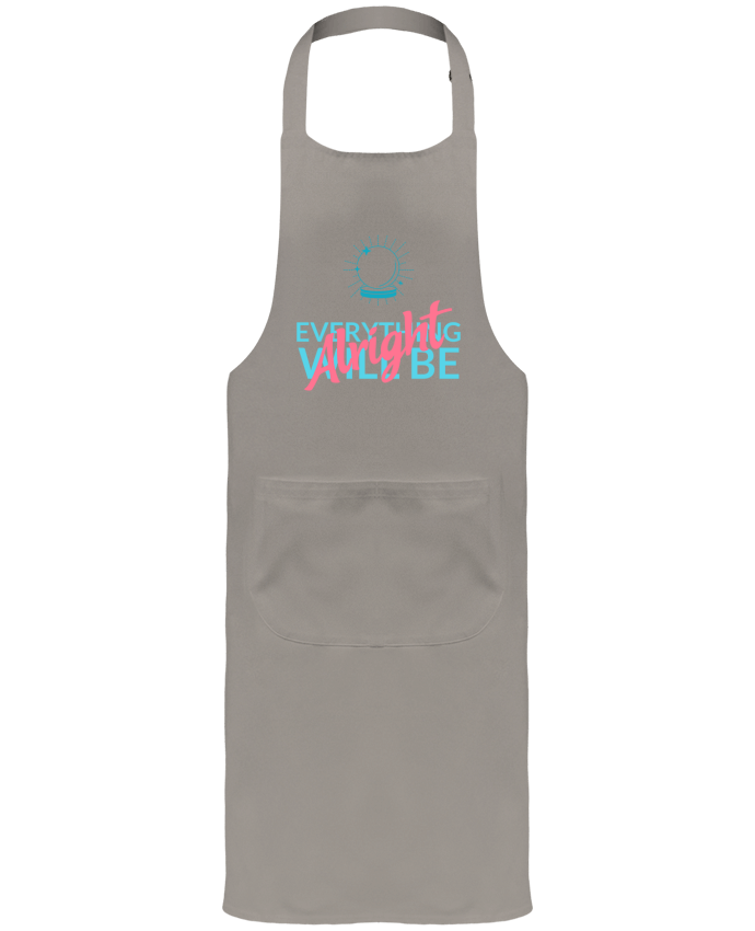 Tablier avec poches t-shirt-design-maker-with-an-optimistic-quote par Printed Sundries