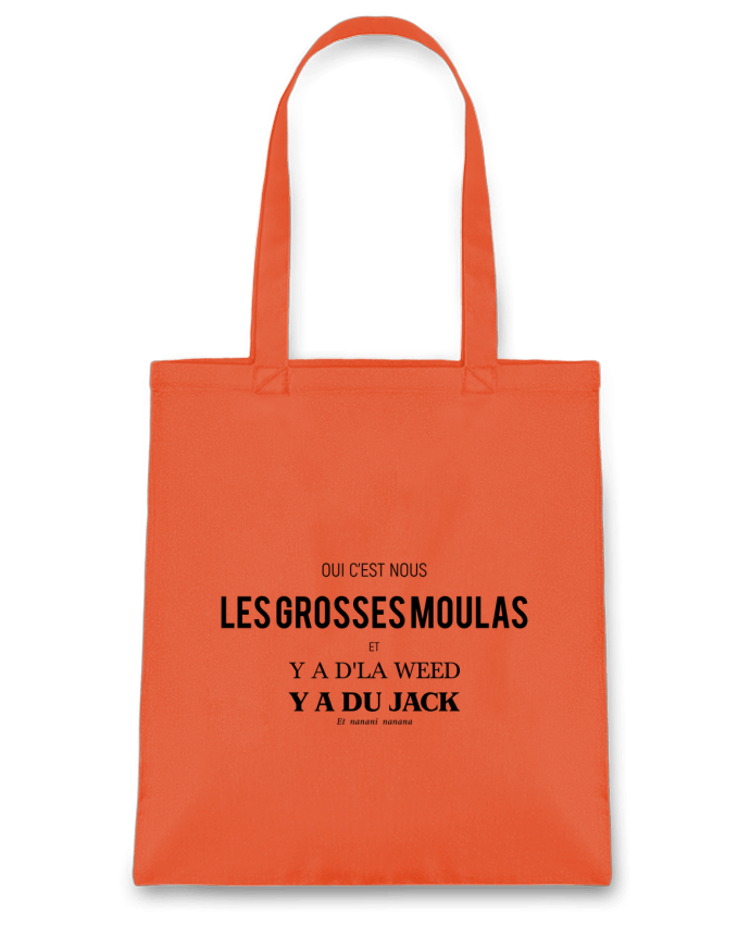 Tote-bag Oui c'est nous les grosses moulas - Ne reviens pas - Gradur ft Heuss par tunetoo