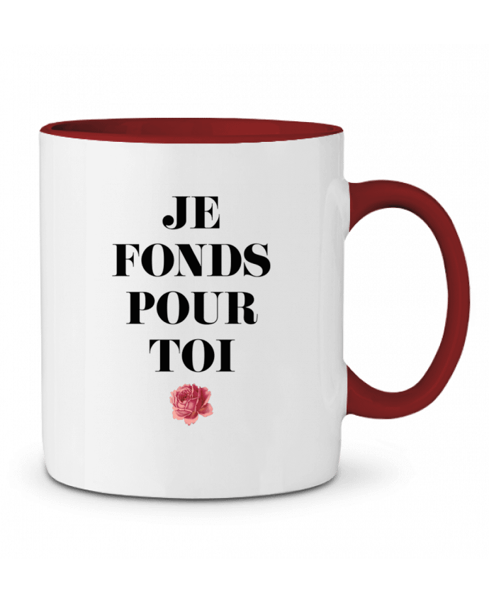 Mug bicolore Je fonds pour toi tunetoo