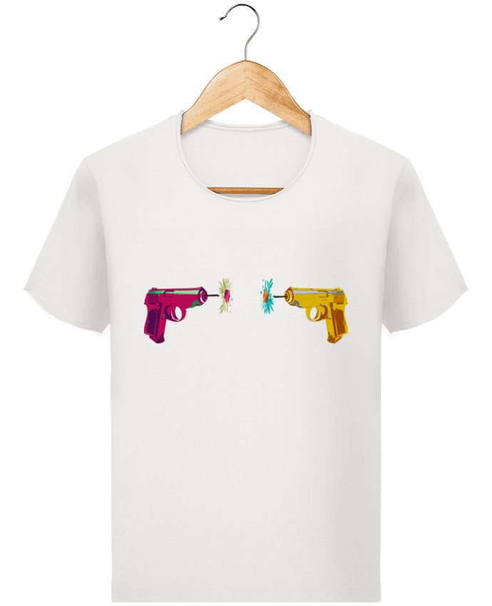 T-shirt Men Stanley Imagines Vintage Guns and Daisies by alexnax