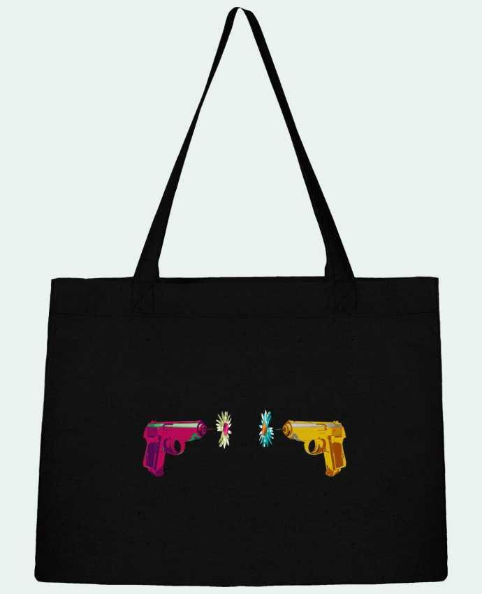 Shopping tote bag Stanley Stella Guns and Daisies by alexnax