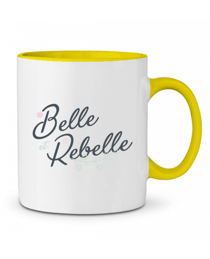 Mug bicolore Belle et Rebelle tunetoo