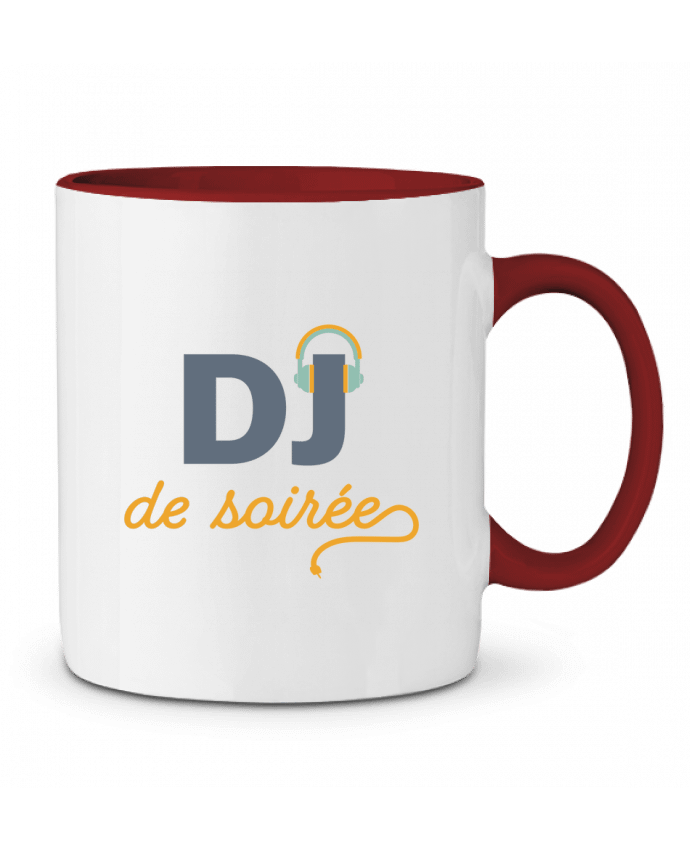 Mug bicolore DJ de soirée tunetoo