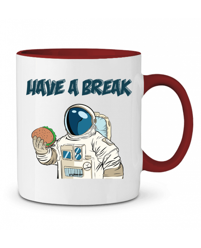 Mug bicolore astronaute - have a break jorrie