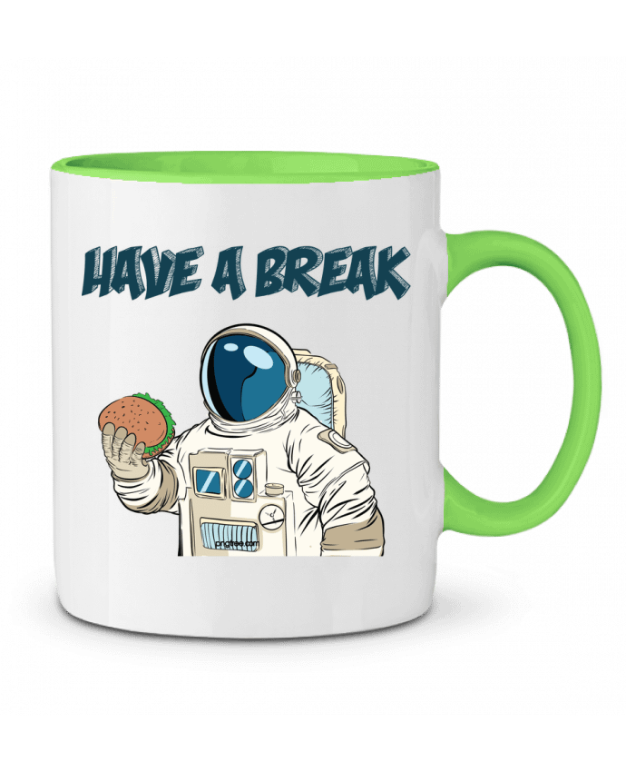 Mug bicolore astronaute - have a break jorrie