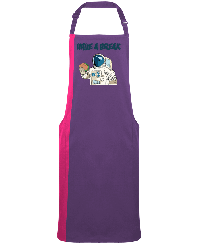 Tablier bicolore astronaute - have a break par  jorrie