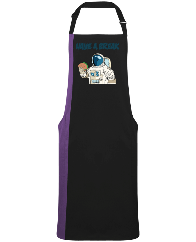 Two-tone long Apron astronaute - have a break by  jorrie