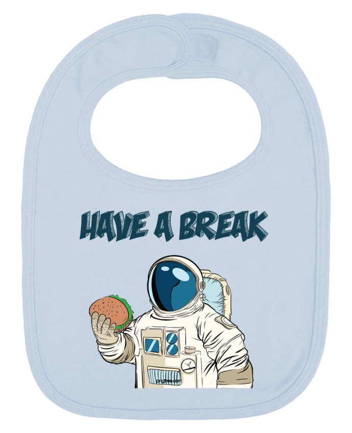 Bavoir bébé uni astronaute - have a break par jorrie