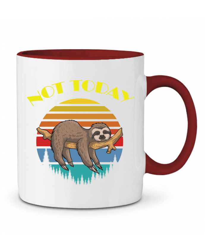 Mug bicolore Not today jorrie