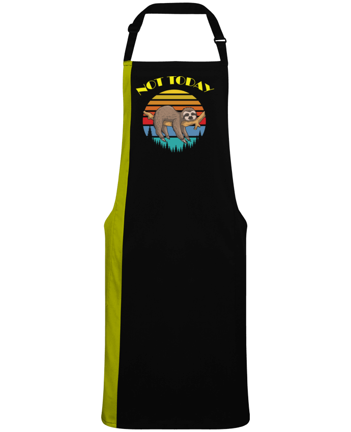 Two-tone long Apron Not today by  jorrie